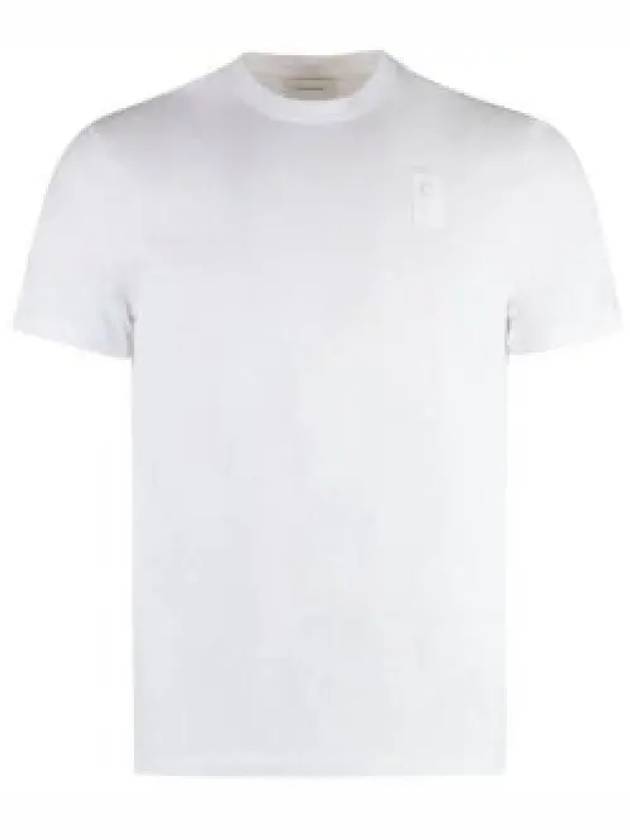 Crewneck Logo Cotton Short Sleeve T-Shirt White - SALVATORE FERRAGAMO - BALAAN 2