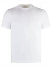 Crewneck Logo Cotton Short Sleeve T-Shirt White - SALVATORE FERRAGAMO - BALAAN 2