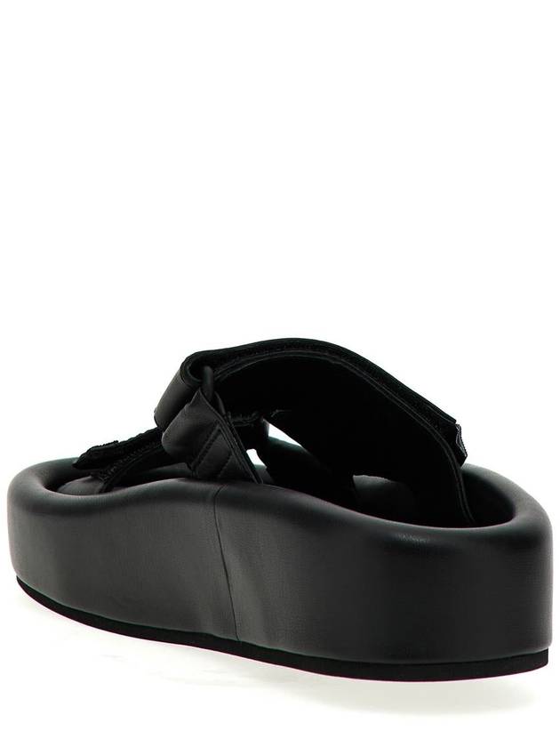 Webbing Slip-on Platform Sandals Black - MAISON MARGIELA - BALAAN 4