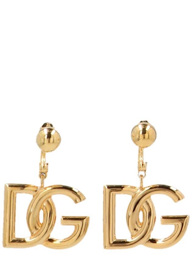 DG logo drop earrings gold - DOLCE&GABBANA - BALAAN 2