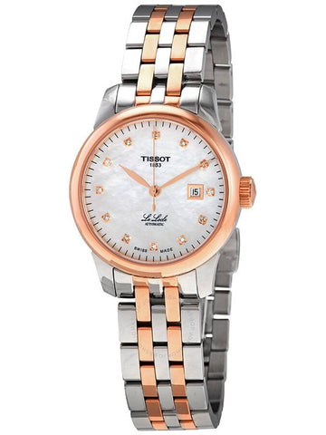 Tissot Le Locle Automatic Diamond Ladies Watch T006.207.22.116.00 - TISSOT - BALAAN 1