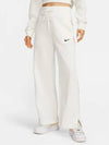 Sportswear Phoenix Fleece High Waist Wide Leg French Terry Straight Pants White - NIKE - BALAAN 2