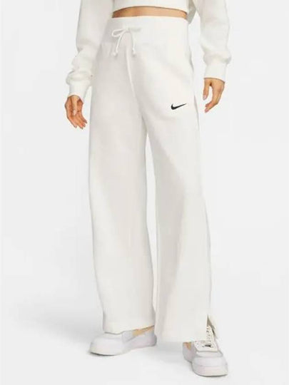 Sportswear Phoenix Fleece High Waist Wide Leg French Terry Straight Pants White - NIKE - BALAAN 2