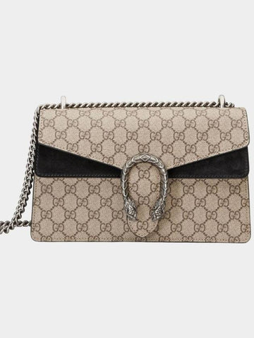 Dionysus Small GG Supreme Black 400249 - GUCCI - BALAAN 1