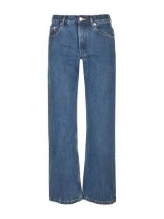 Relaxed Denim Cotton Straight Jeans Navy - A.P.C. - BALAAN 2