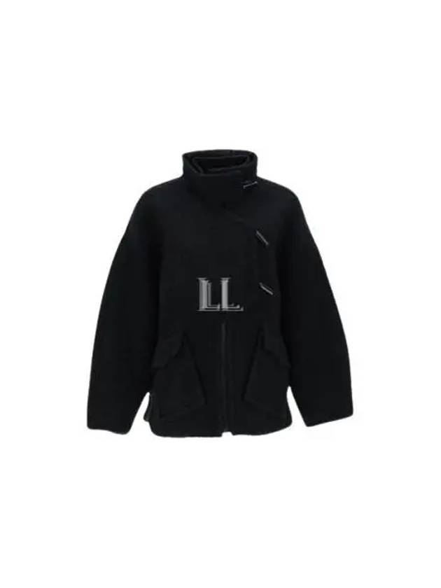 Long Sleeve Oversized Jacket Black - GANNI - BALAAN 2