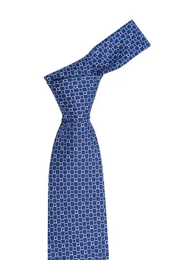 Silk Tie Blue - SALVATORE FERRAGAMO - BALAAN 2