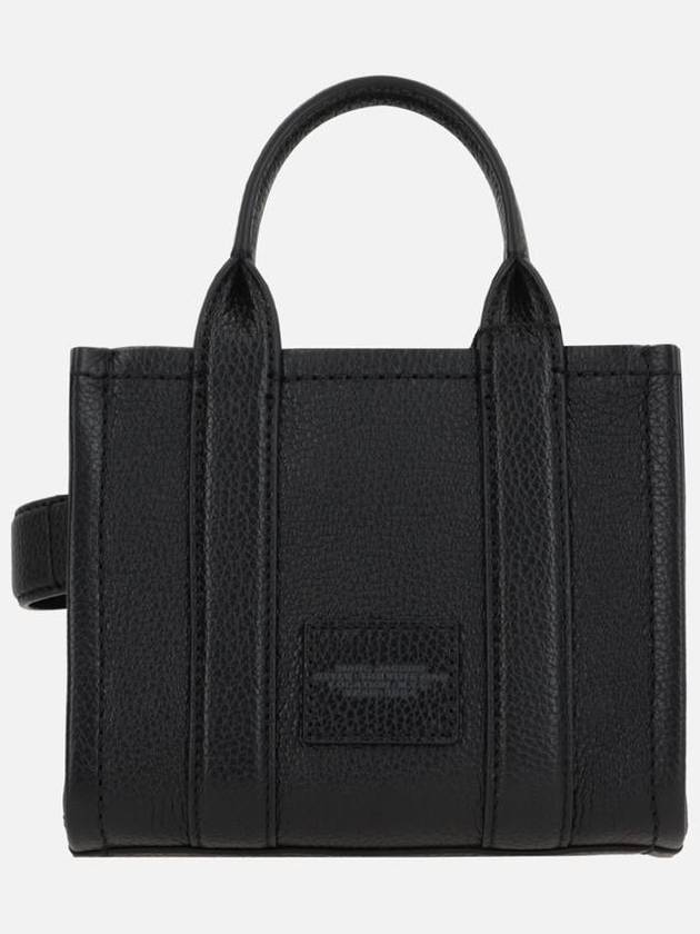 Mini Micro Leather Tote Bag Black - MARC JACOBS - BALAAN 4