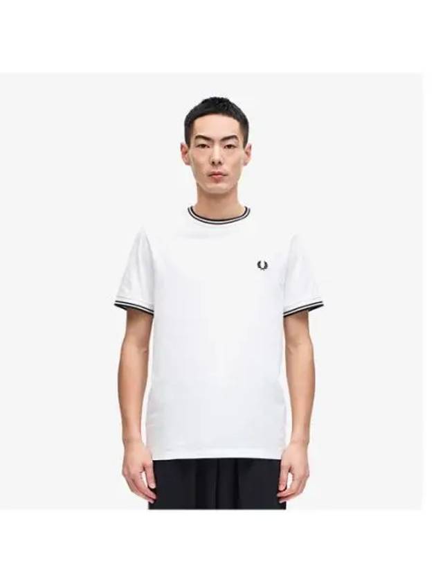 Fred Perry Baseline Twin Tip T Shirt 100 AFPM2411588 - FRED PERRY - BALAAN 1