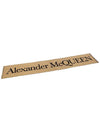 Oversized Logo Intarsia Muffler Beige Black - ALEXANDER MCQUEEN - BALAAN 6