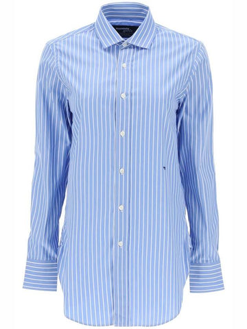 striped poplin shirt - HOMMEGIRLS - BALAAN 1