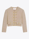 Boucle Tweed Jacket Beige - CELINE - BALAAN 2