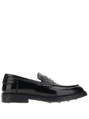 'Adler' Black Slip-On Loafers In Smooth Leather Man - DOUCAL'S - BALAAN 1