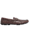 crocodile effect driving shoes - PRADA - BALAAN.