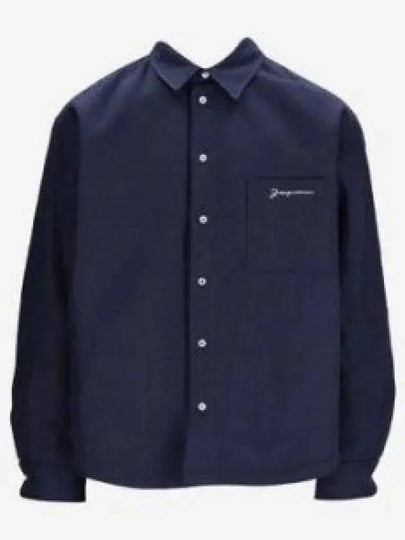 La Chemise Boulanger Viscose Long Sleeve Shirt Navy - JACQUEMUS - BALAAN 2