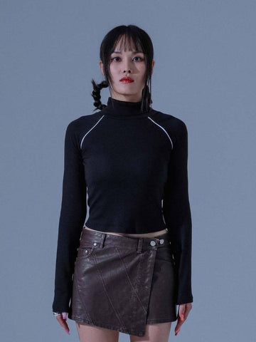 Piping Turtleneck Black - DILETTANTISME - BALAAN 1