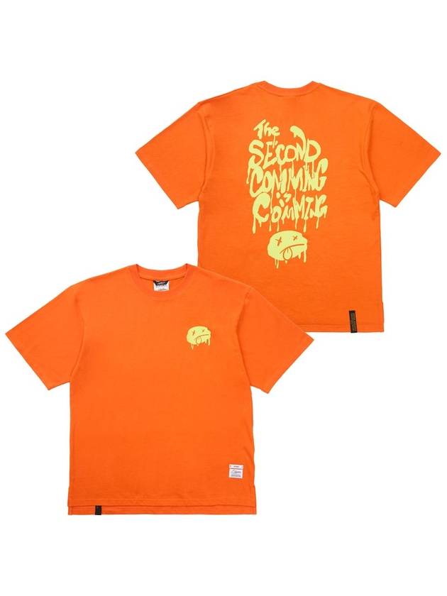 Second Coming Oversized Short Sleeve T-Shirt Orange - STIGMA - BALAAN 2