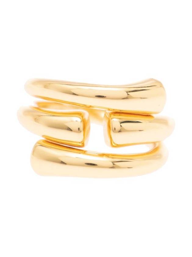 'New Tube' Gold-Colored Ring In 18K Gold-Plated Bronze Woman - FEDERICA TOSI - BALAAN 1