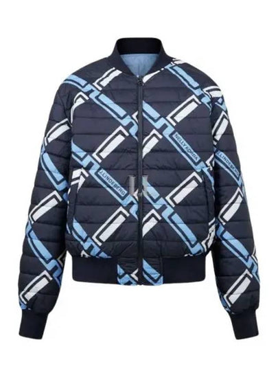 Women's Reversible Bomber Jacket Blue - J.LINDEBERG - BALAAN 2