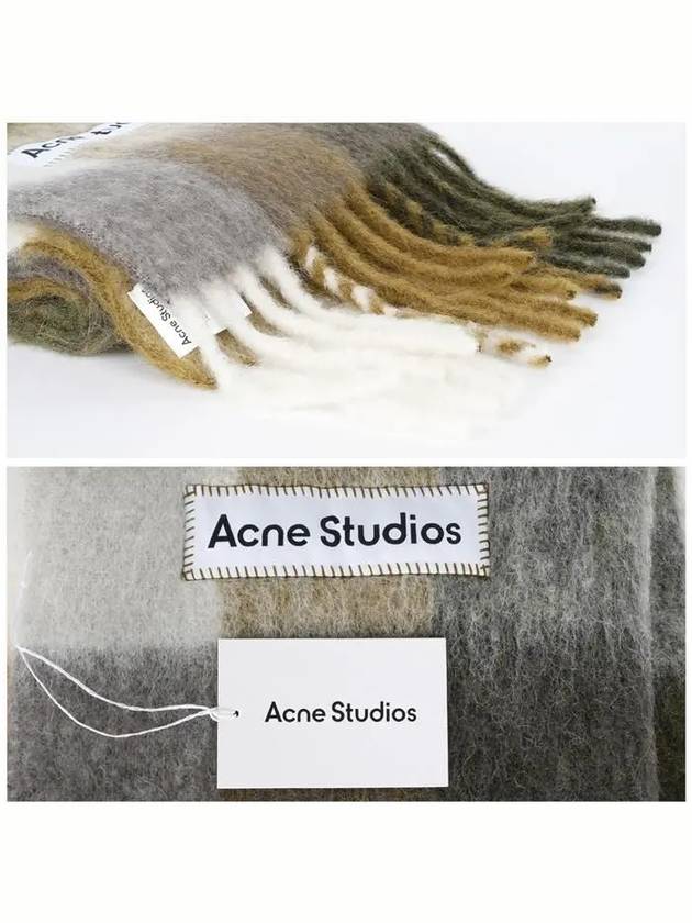 CA0084 DID mohair check scarf muffler - ACNE STUDIOS - BALAAN 4