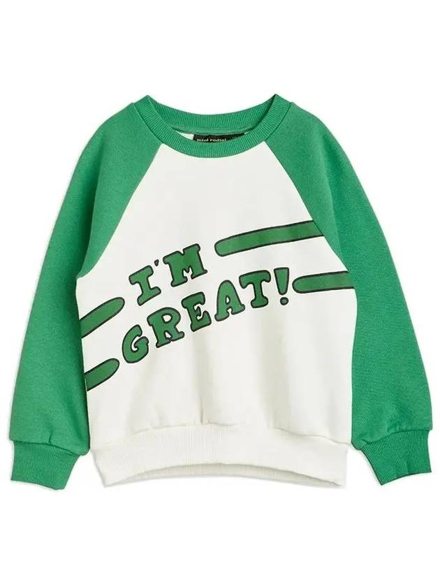 Kids I m Great Logo Brushed Sweatshirt 22720146 75 - MINI RODINI - BALAAN 2