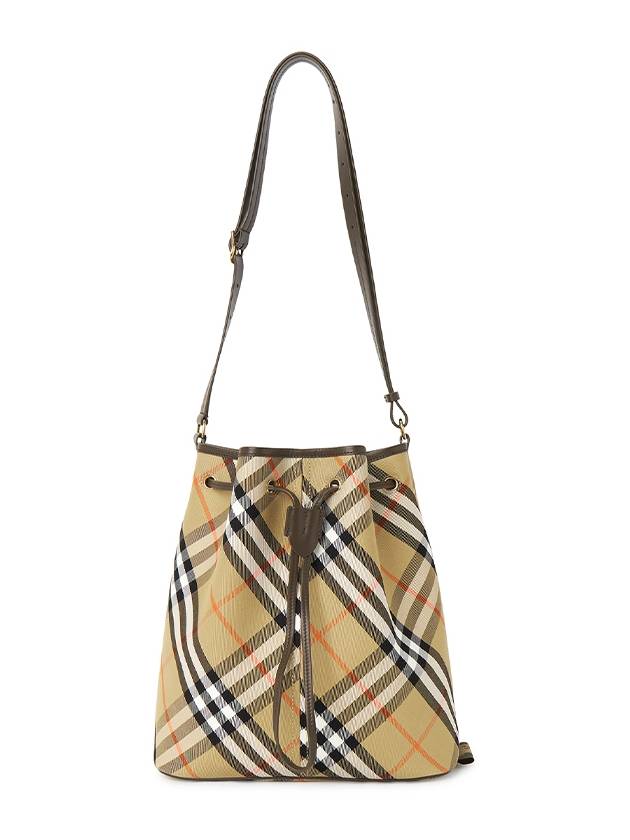 Check Cotton Bucket Bag Beige - BURBERRY - BALAAN 2