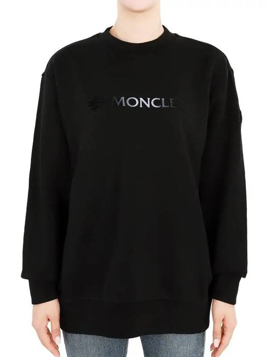 23 F W Women's Arm Logo Patch Lettering Sweatshirt Black 8G00011 809KR 999 - MONCLER - BALAAN 2