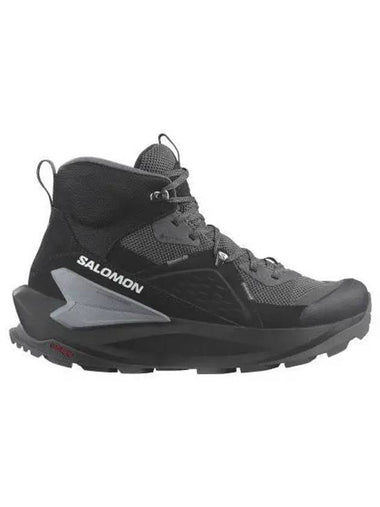 Elixir Mid GTX High Top Sneakers Black Magnet Quiet Shade - SALOMON - BALAAN 1