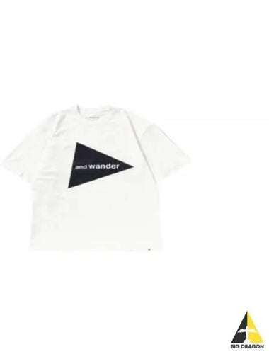 24 And Wander Big Logo T White 5744184187 030 Short Sleeve Shirt - AND WANDER - BALAAN 1