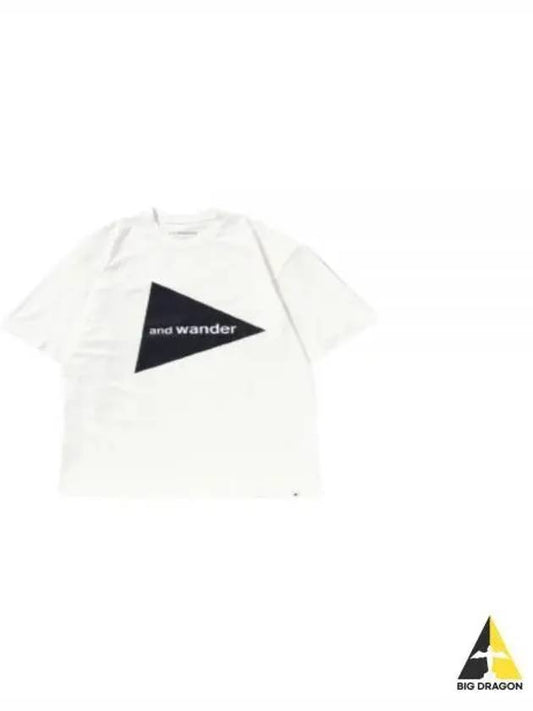 And Wander Big Logo T White 5744184187 030 Short Sleeve Shirt - AND WANDER - BALAAN 1