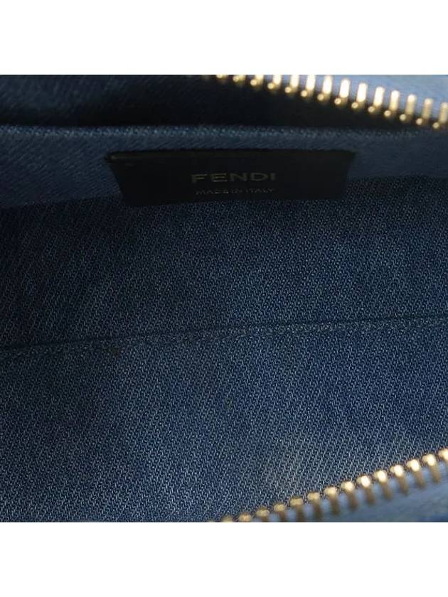 8BS067 Sky blue denim leather trimming by the way mini Boston tote bag strap 2WAY - FENDI - BALAAN 5