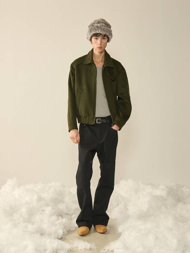 Destroyed Cutting Blouson Jacket Khaki - KINETO - BALAAN 2