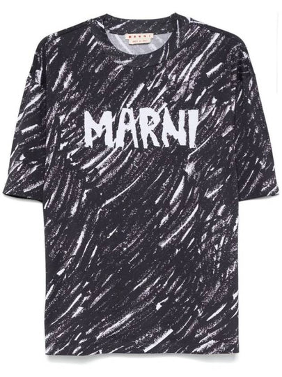 Short Sleeve T Shirt 89899 THJET49P08USS018 87770 Black - MARNI - BALAAN 2