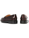 Brushed Leather Chain Loafers Brown - TOD'S - BALAAN.