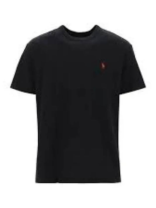 Savings Custom Slim Fit Cotton T Shirt Black - POLO RALPH LAUREN - BALAAN 1