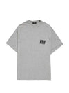 FBI Logo Oversized Short Sleeve T-Shirt Grey - BALENCIAGA - BALAAN 2