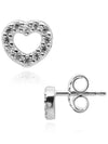 My Valentine Heart Earrings Silver - PANDORA - BALAAN 4