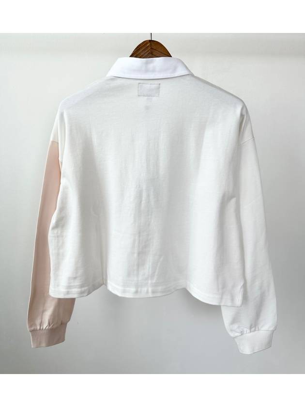 Eastman Paneled Rugby Long Sleeve Cotton Polo Shirt Off White - STUSSY - BALAAN 3