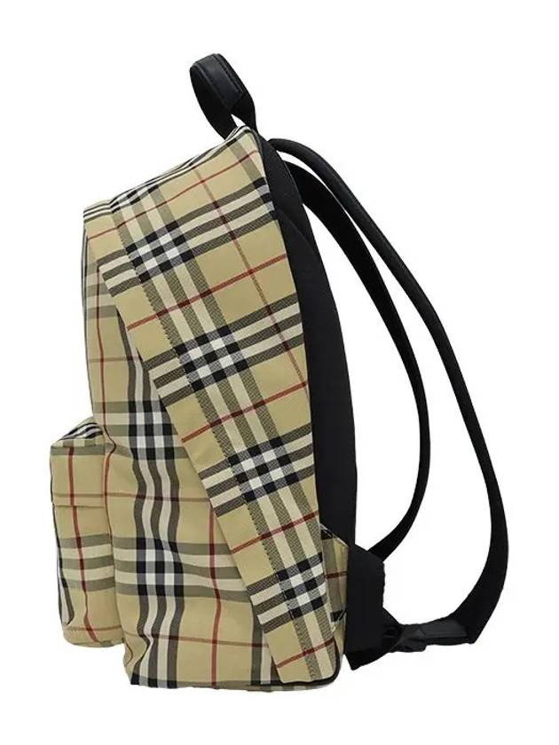 Vintage Check Motif Nylon Backpack Beige - BURBERRY - BALAAN 5