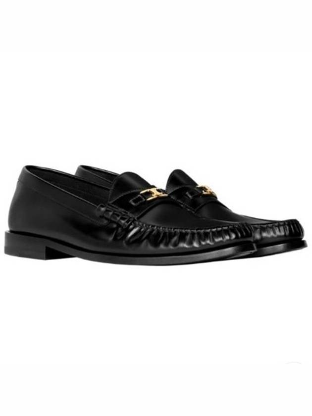 Luco Triomphe Polished Bull Loafers Black - CELINE - BALAAN 2