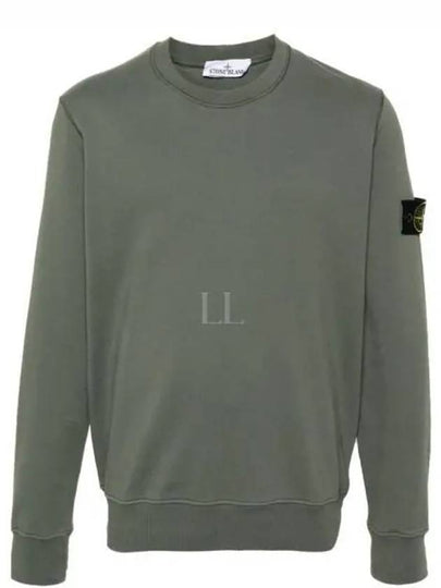 Wappen Patch Garment Dyed Sweatshirt Musk Green - STONE ISLAND - BALAAN 2