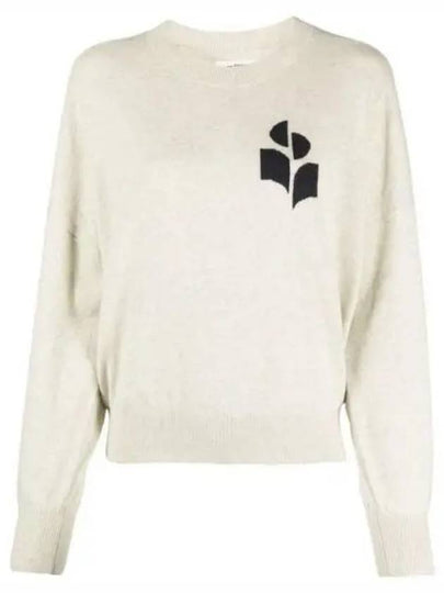 Marisans Logo Knit Top Light Grey - ISABEL MARANT - BALAAN 2