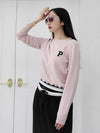 e silver banding point knit top baby pink - PRETONE - BALAAN 1