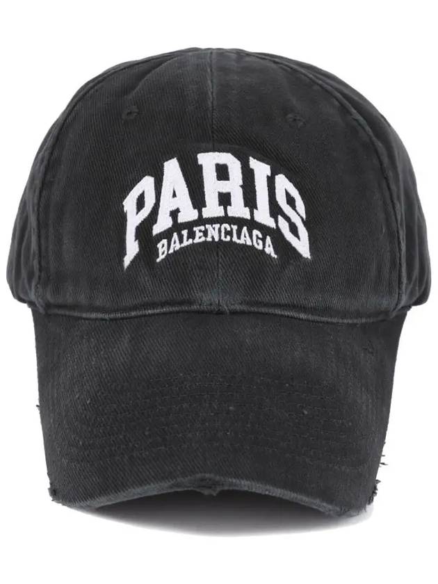 Cities Paris Embroidered Ball Cap Black - BALENCIAGA - BALAAN 2