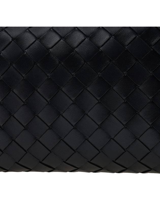 Intrecciato Leather Mini Cross Bag Black - BOTTEGA VENETA - BALAAN 8