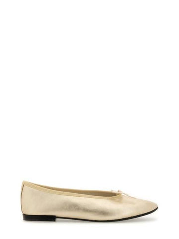 Lilouh Leather Flat Shoes Gold - REPETTO - BALAAN 1