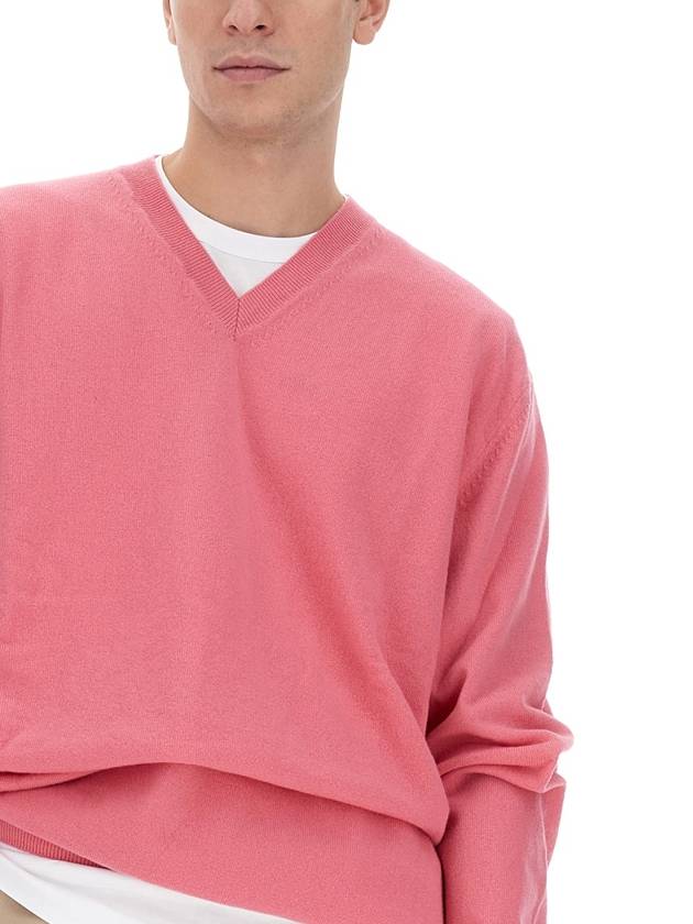 Shirt Long Sleeve Ribbed Wool Sweater FLN009 - COMME DES GARCONS - BALAAN 5