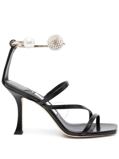 Jimmy Choo Ottilia 90 Crystal and Pearl Strap Sandals Brand Size 36 US Size 6 - JIMMY CHOO - BALAAN 1