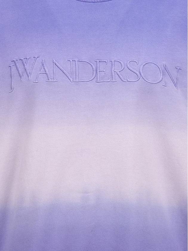 Embroidered Logo Gradient Sweatshirt Lavender - JW ANDERSON - BALAAN 5