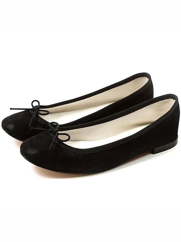 Cendrillon Bow Detail Leather Ballerina Black - REPETTO - BALAAN 2